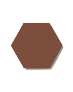 Klinker - Hexagon 10 x 10 cm röd