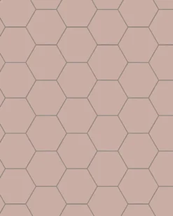 Klinker - Hexagon 10 x 10 cm rosa