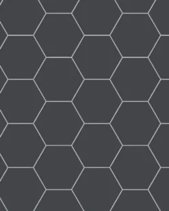 Klinker - Hexagon 15 x 15 cm svart
