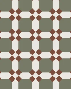 Klinker - Nottingham Australian green/vit/röd