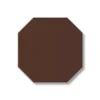 Klinker - Oktagon 10 x 10 cm chokladbrun