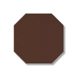 Klinker - Oktagon 10 x 10 cm chokladbrun