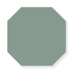 Klinker - Oktagon 15 x 15 cm grön