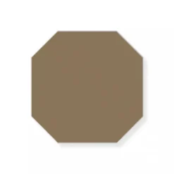 Klinker - Oktagon 10 x 10 cm kaffebrun