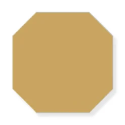 Klinker - Oktagon 15 x 15 cm ockragul