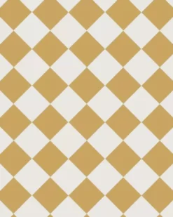 Klinker - Schackrutigt 10 x 10 cm ockragul/vit