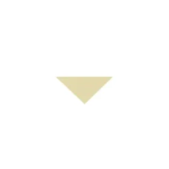Klinker - Triangel 3,5/3,5/5 cm vaniljgul