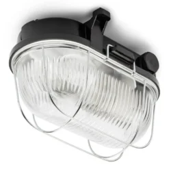 Källarlampa - Svart bakelit 100W, IP54