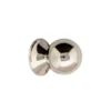 Knopp - Rund 33 mm förnicklad