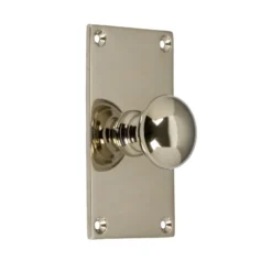 Knopp Sekelskifte med bottenplatta - Nickel 40 x 70 mm
