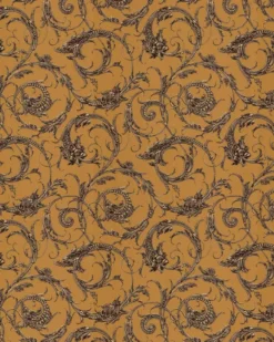 Lim & Handtryck Tapet - Draktapet ockra