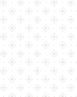 Lim & Handtryck Tapet - Gunnebo slott vit/silver