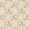 Lim & Handtryck Tapet - Hovdala blomma vit/gul