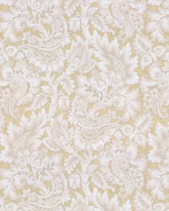 Lim & Handtryck Tapet - Kashmir beige/guld