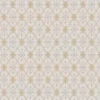 Lim & Handtryck Tapet - Skogshyddan beige/guld