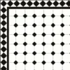Oktagonklinker - 10 x 10 cm vit/svart