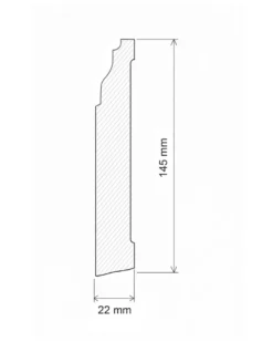 Provbit - Golvsockel - Mälarhöjden 145 mm