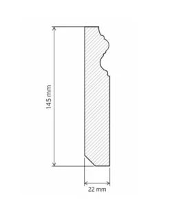 Provbit - Golvsockel - Mäster 145 mm