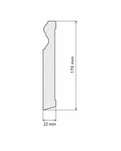 Provbit - Golvsockel - Mäster 170 mm