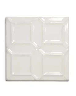 Provplatta - Kakel Victoria - Special 15 x 15 cm elfenbensvit