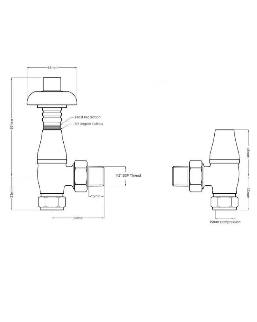 Radiatorventil termostat - Chelsea Tenn