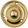 Ringklockeknapp - Rund mässing