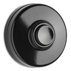 Ringklockeknapp svart bakelit - THPG