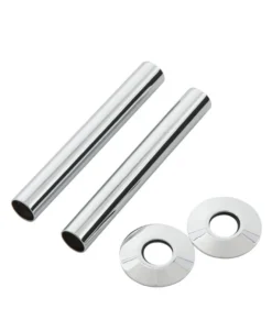 Rörskydd/Rörmanschett 130 x 18 mm till vattenrör - Krom