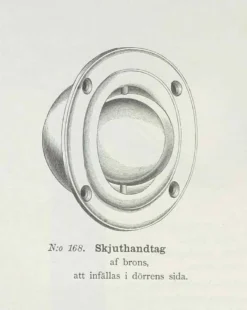 Skjutdörrshandtag - Næsman N:o 168 nickel