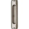 Skjutdörrshandtag - Sekelskifte nickel 158x36 mm