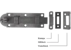 Skottregel - Aug. Stenman 612 med hålbleck, stål 135 mm