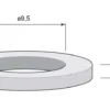 Slitring till gångjärn - Aug Stenman 9,5 x 2 mm