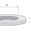 Slitring till gångjärn - Aug Stenman 8 x 2 mm