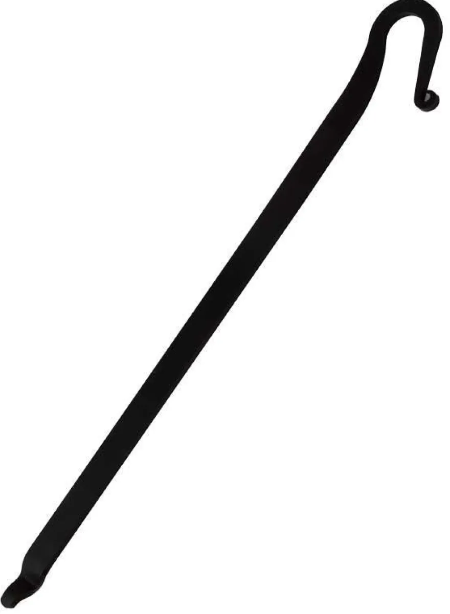 Spiskrok till vedspis - Svart smide 35 cm