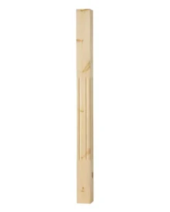 Spårad stolpe - Räckespelare 1180 x 85 mm furu