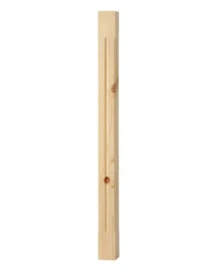 Spårad stolpe - Räckespelare 900 x 65 mm furu