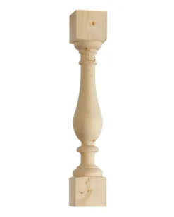 Svarvad stolpe - Baluster gran 800 x 130 mm