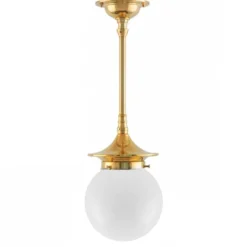 Taklampa - Dahlbergspendel 80 mässing, klotskärm
