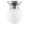 Taklampa - Frödingplafond 100 nickel, vit droppe