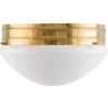 Taklampa - Heidenstamplafond 300 mässing, opalvit