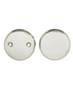 Täckskylt nickel 55 mm - För dörrhål