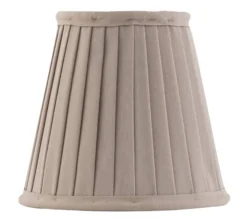 Textilskärm d130 (Klämf/Beige)
