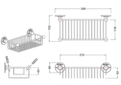 Trådkorg - Burlington djup