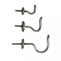 Trådkrok enkel - Nickel