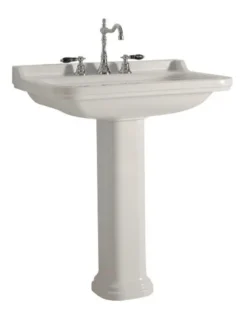 Tvättställ Art Deco 80 cm, piedestal