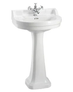 Tvättställ - Burlington Edwardian 56 oval med piedestal