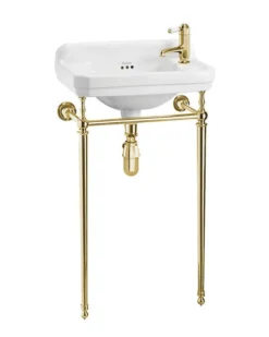Tvättställ Burlington - Edwardian JR 51 cm med mässingsställning