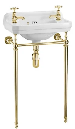 Tvättställ Burlington - Edwardian JR 51 cm med mässingsställning