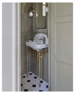Tvättställ Burlington - Edwardian JR 51 cm med mässingsställning