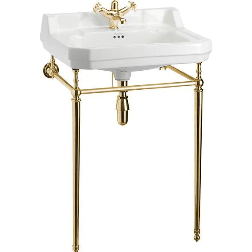 Tvättställ - Burlington Edwardian 61 cm, mässingsställning